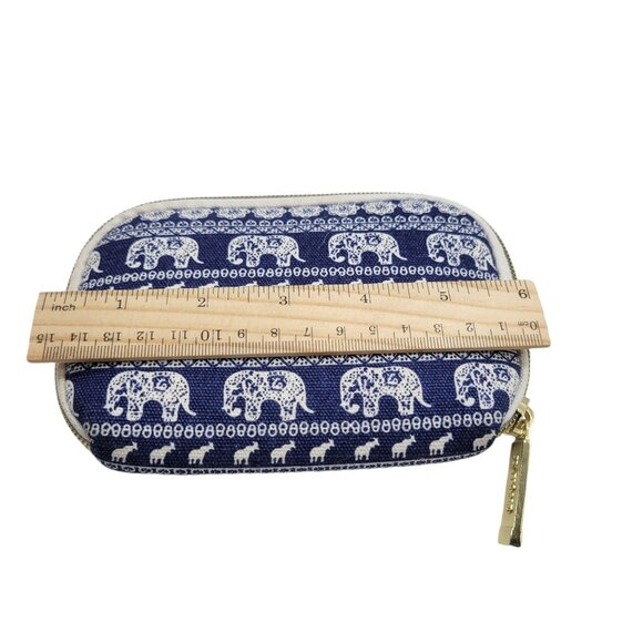 Kayond Elephant Pattern Laptop Sleeve & Accessory Pouch 6" Blue - Picture 6 of 9